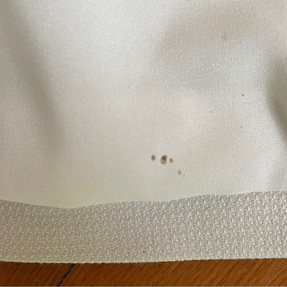 WHBM One Button No Collar 3/4 Sleeve Blazer in Cream Bone Off-White - Picture 5 of 12